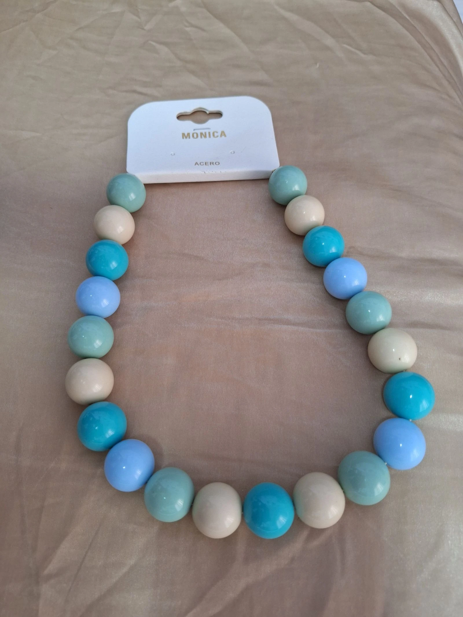 Collier de perles maxi dans des tons pastel – photo 2